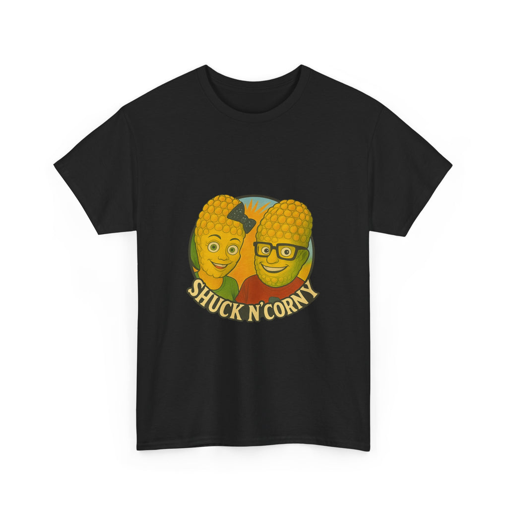 Shuck N' Corny Unisex Heavy Cotton Tee - Fun and Quirky Graphic Shirt