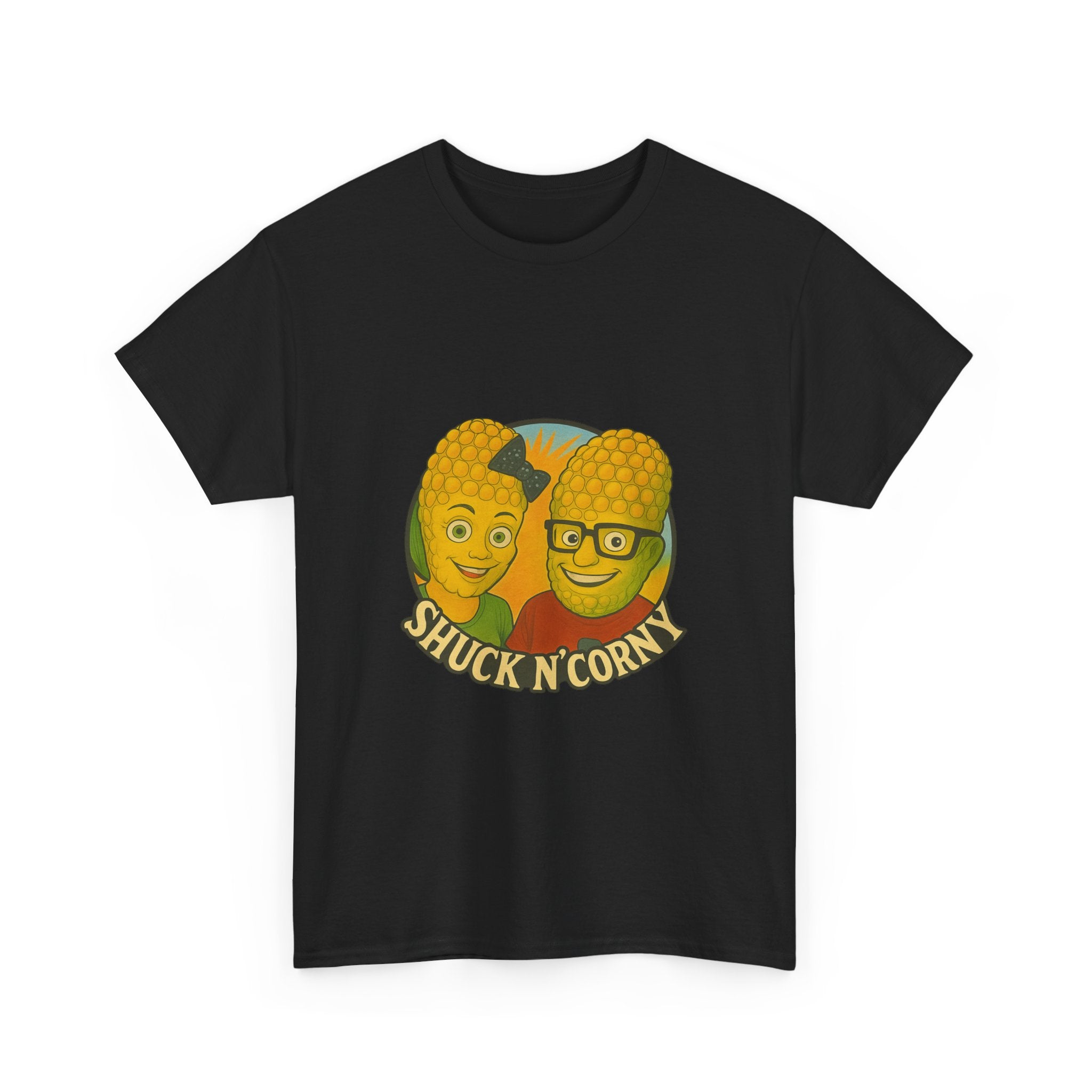 Shuck N' Corny Unisex Heavy Cotton Tee - Fun and Quirky Graphic Shirt