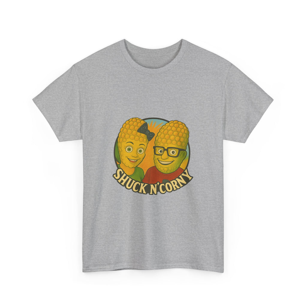 Shuck N' Corny Unisex Heavy Cotton Tee - Fun and Quirky Graphic Shirt