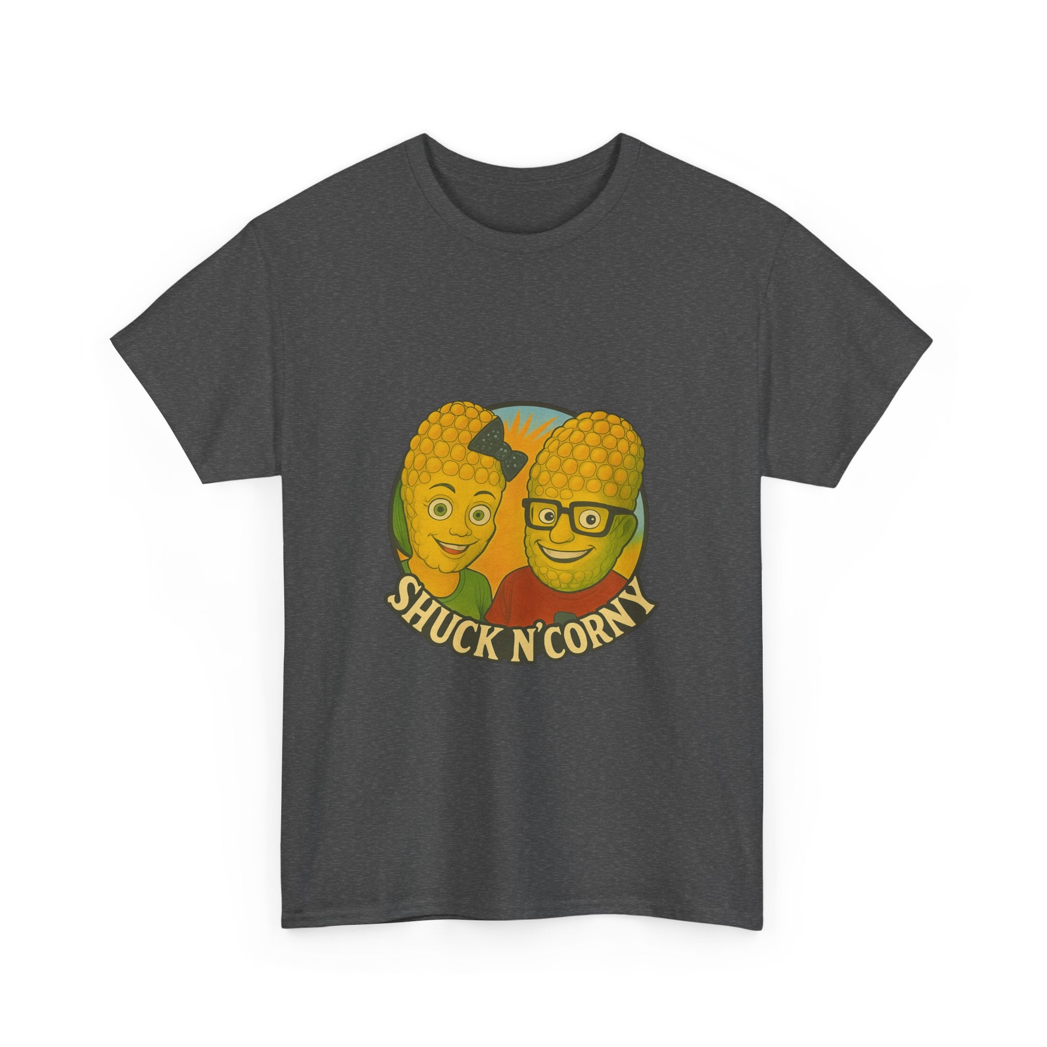 Shuck N' Corny Unisex Heavy Cotton Tee - Fun and Quirky Graphic Shirt