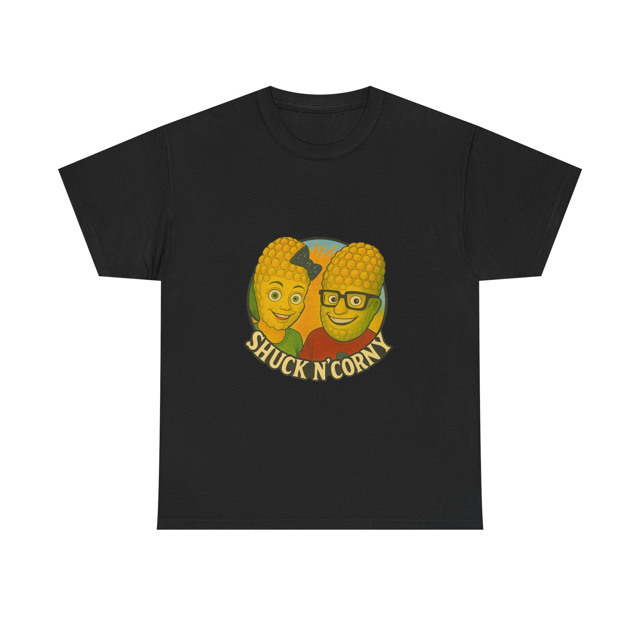 Shuck N' Corny Unisex Heavy Cotton Tee - Fun and Quirky Graphic Shirt