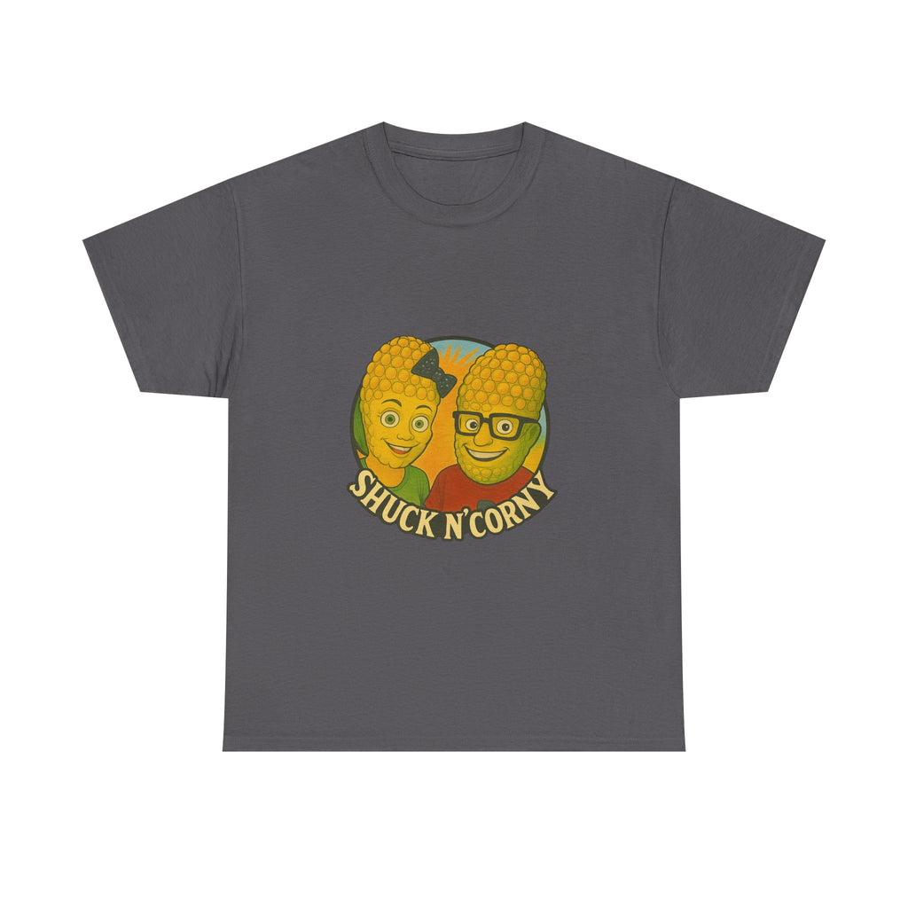 Shuck N' Corny Unisex Heavy Cotton Tee - Fun and Quirky Graphic Shirt