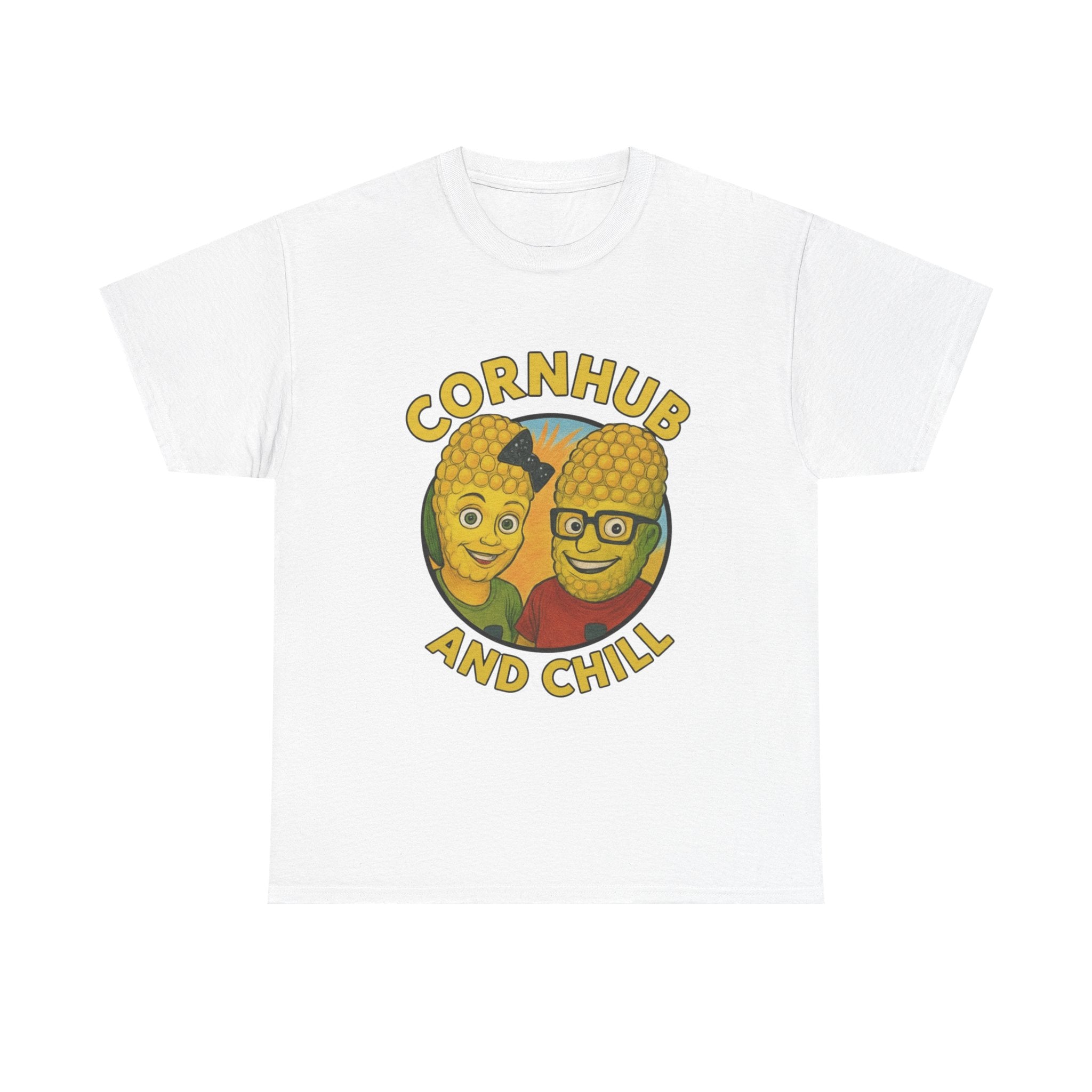 Cornhub and Chill Unisex Heavy Cotton Tee