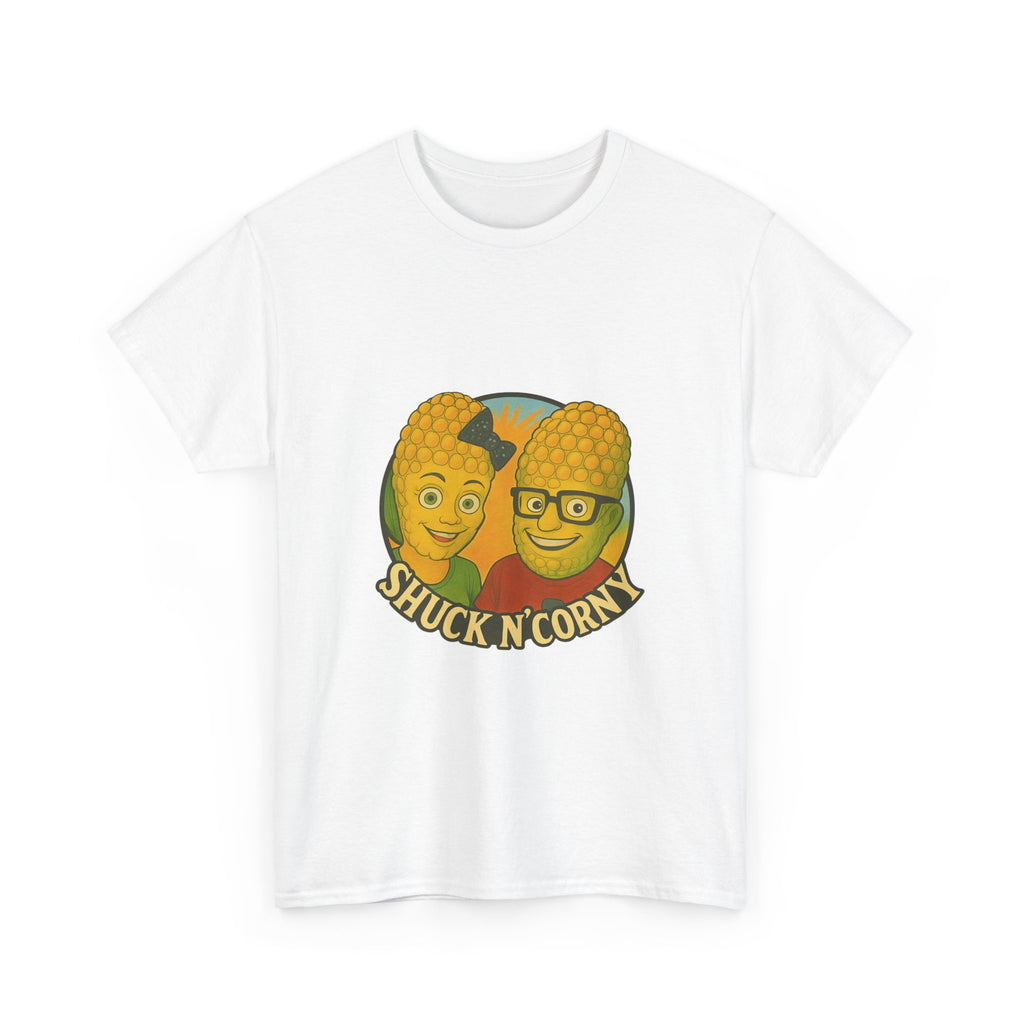 Shuck N' Corny Unisex Heavy Cotton Tee - Fun and Quirky Graphic Shirt