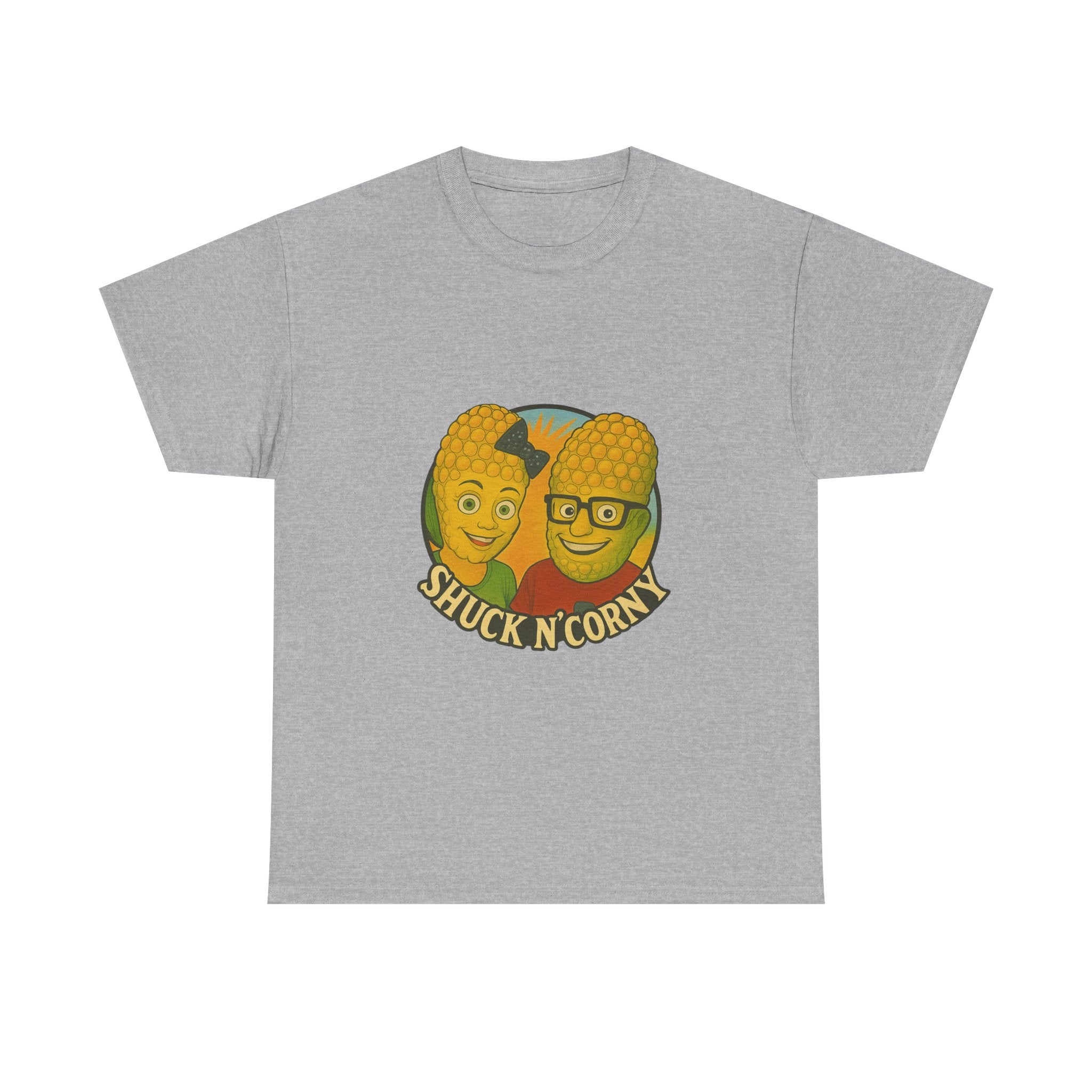 Shuck N' Corny Unisex Heavy Cotton Tee - Fun and Quirky Graphic Shirt
