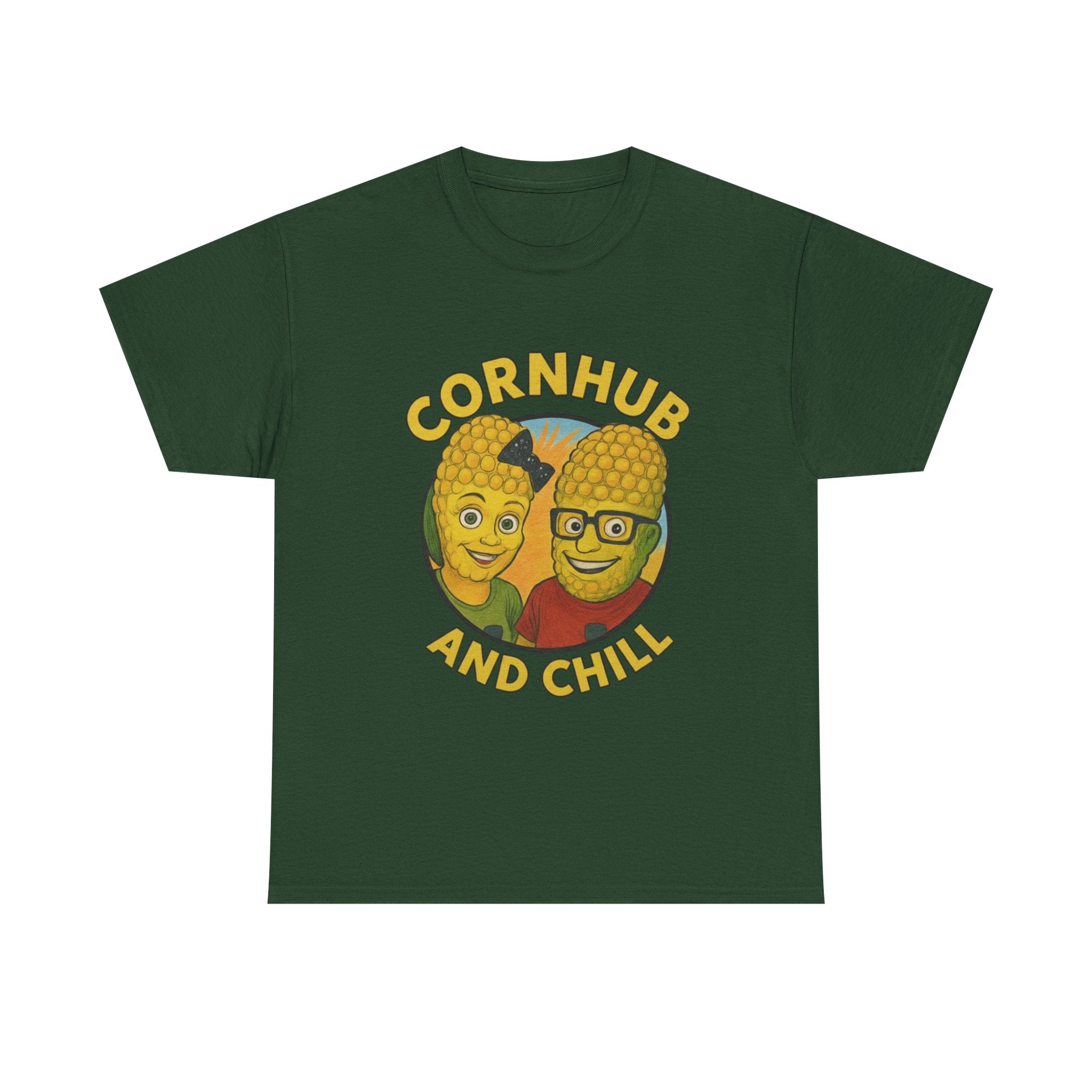 Cornhub and Chill Unisex Heavy Cotton Tee