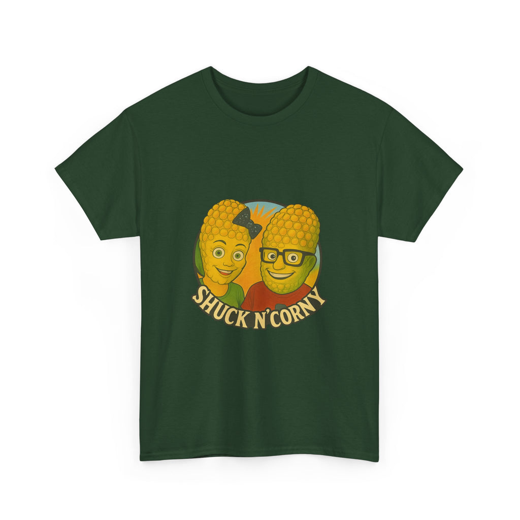 Shuck N' Corny Unisex Heavy Cotton Tee - Fun and Quirky Graphic Shirt