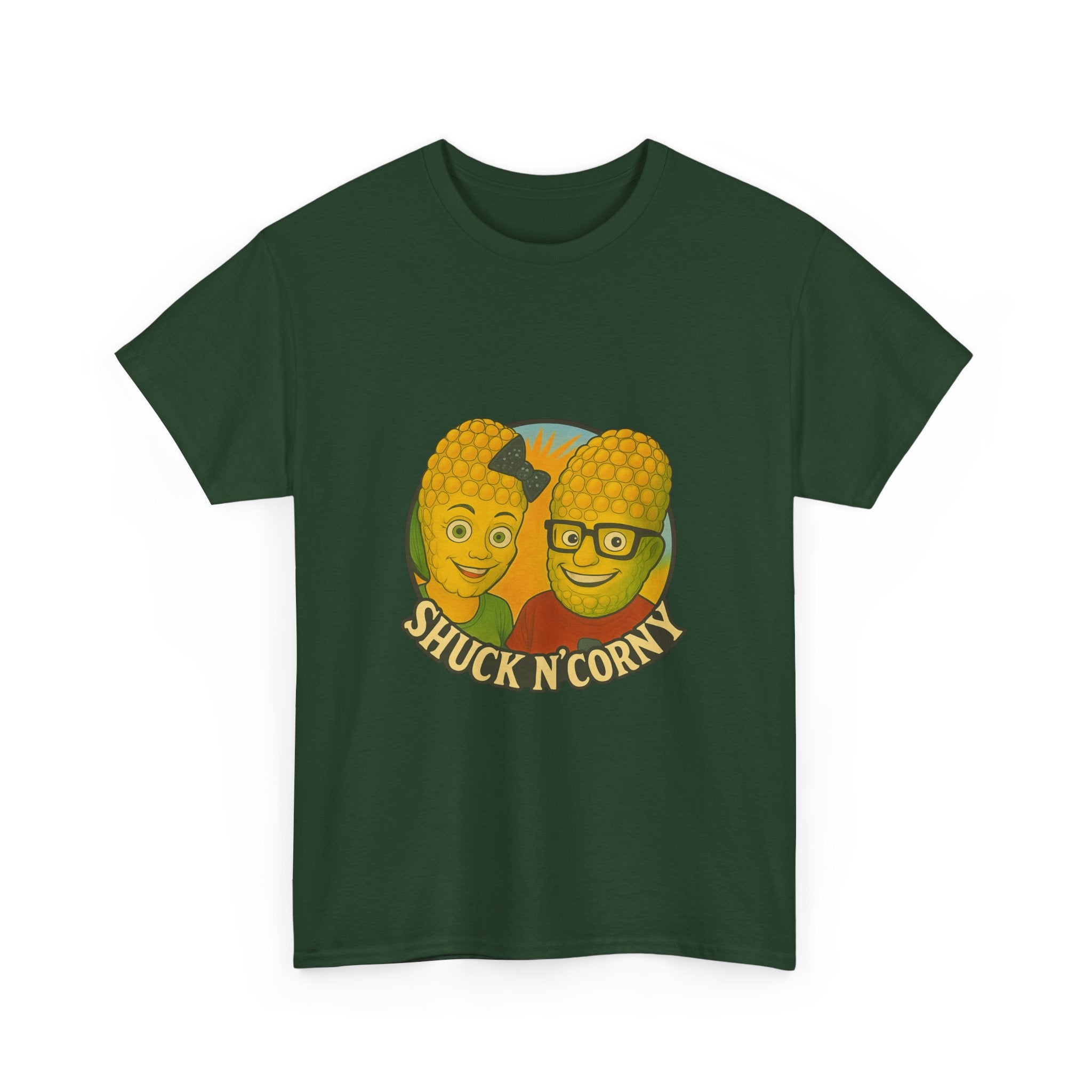Shuck N' Corny Unisex Heavy Cotton Tee - Fun and Quirky Graphic Shirt