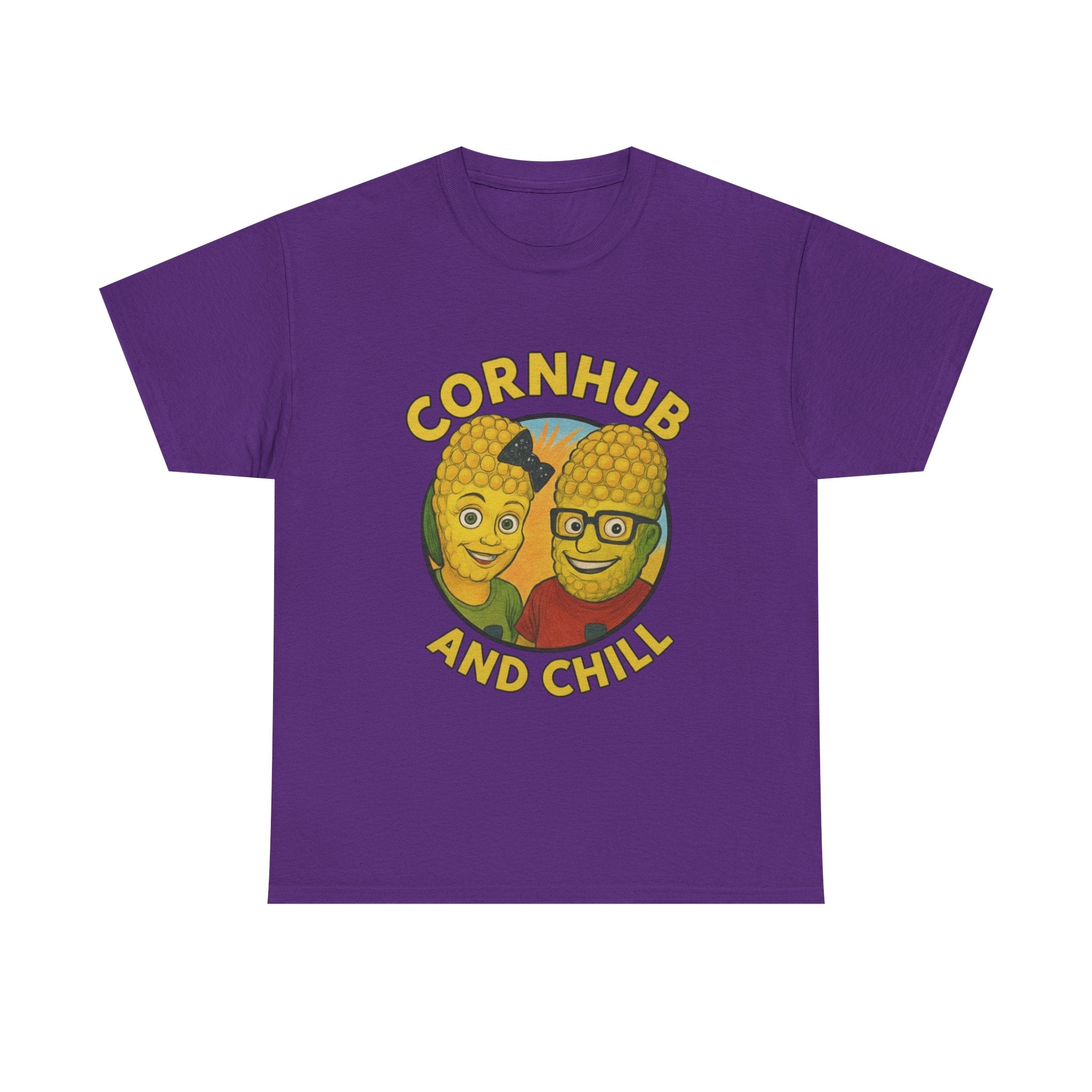 Cornhub and Chill Unisex Heavy Cotton Tee