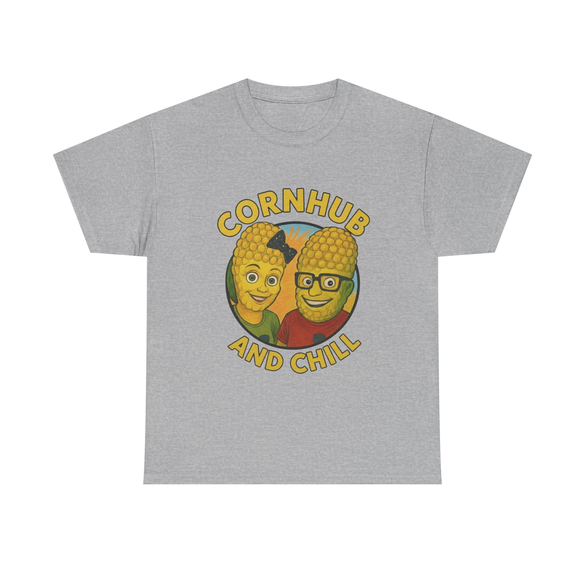 Cornhub and Chill Unisex Heavy Cotton Tee
