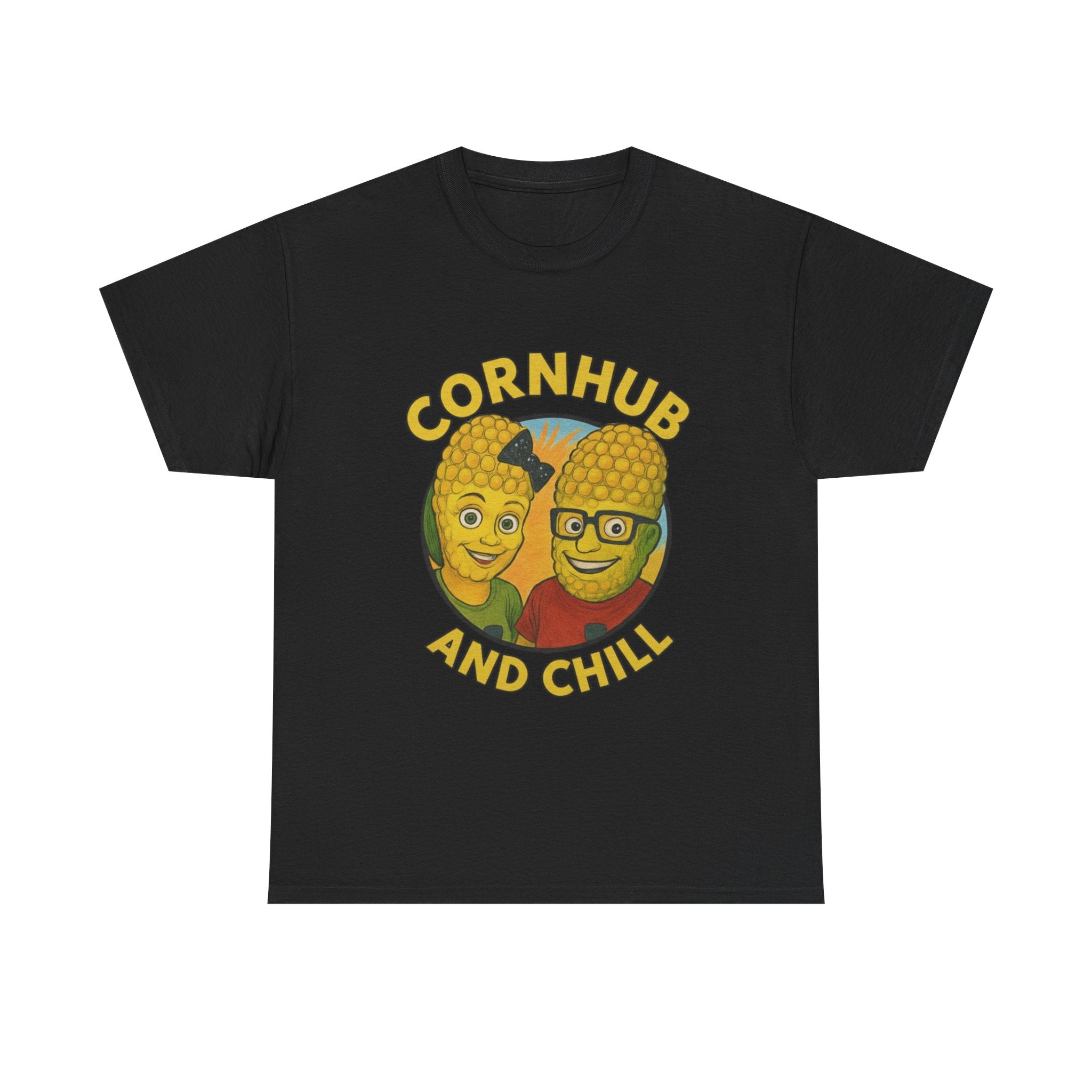 Cornhub and Chill Unisex Heavy Cotton Tee