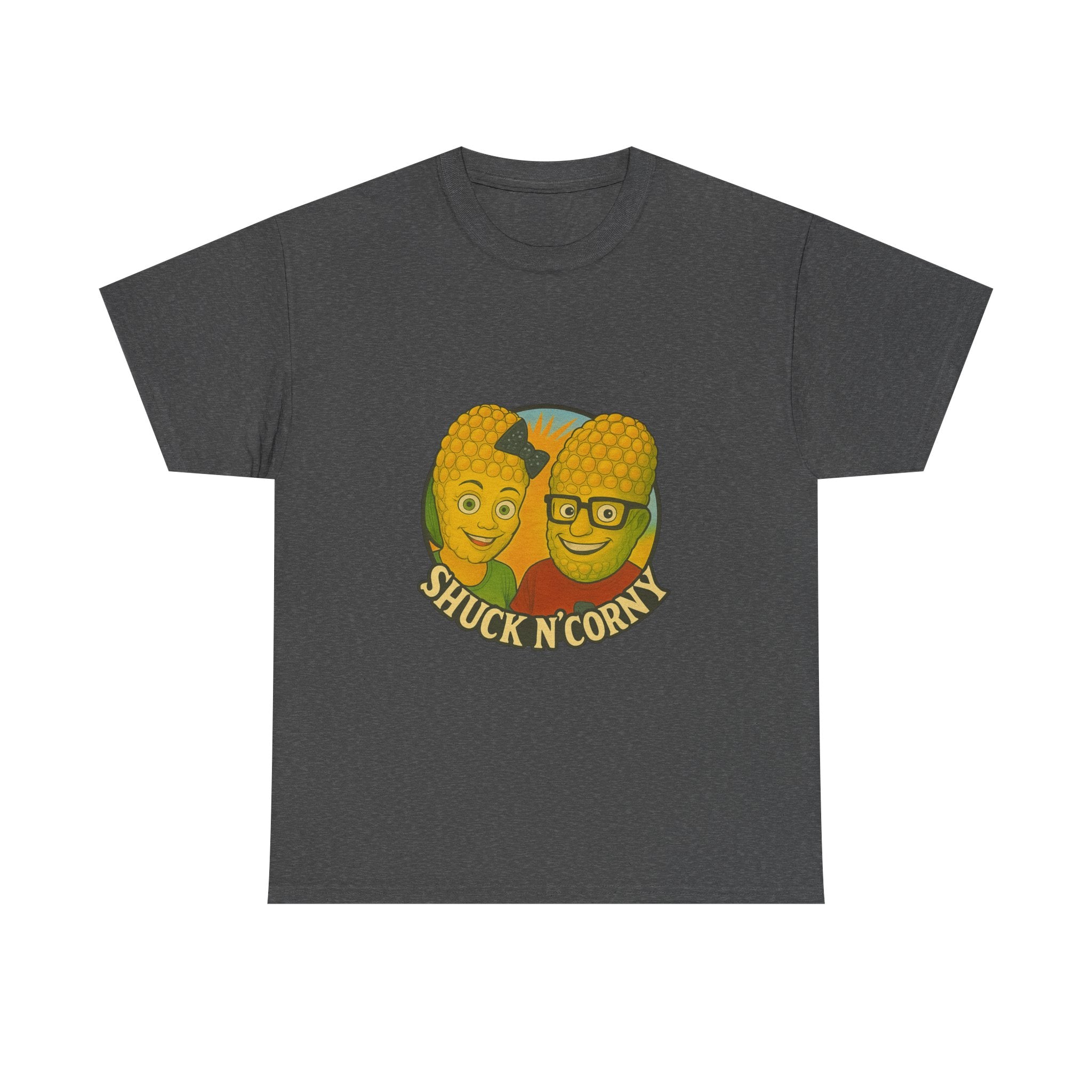 Shuck N' Corny Unisex Heavy Cotton Tee - Fun and Quirky Graphic Shirt