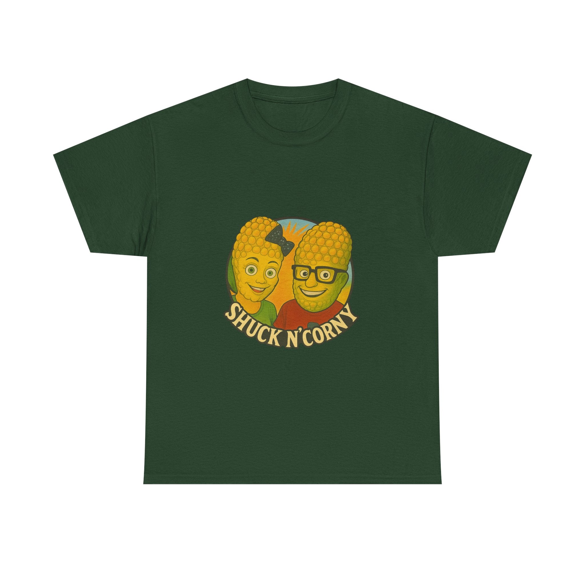 Shuck N' Corny Unisex Heavy Cotton Tee - Fun and Quirky Graphic Shirt