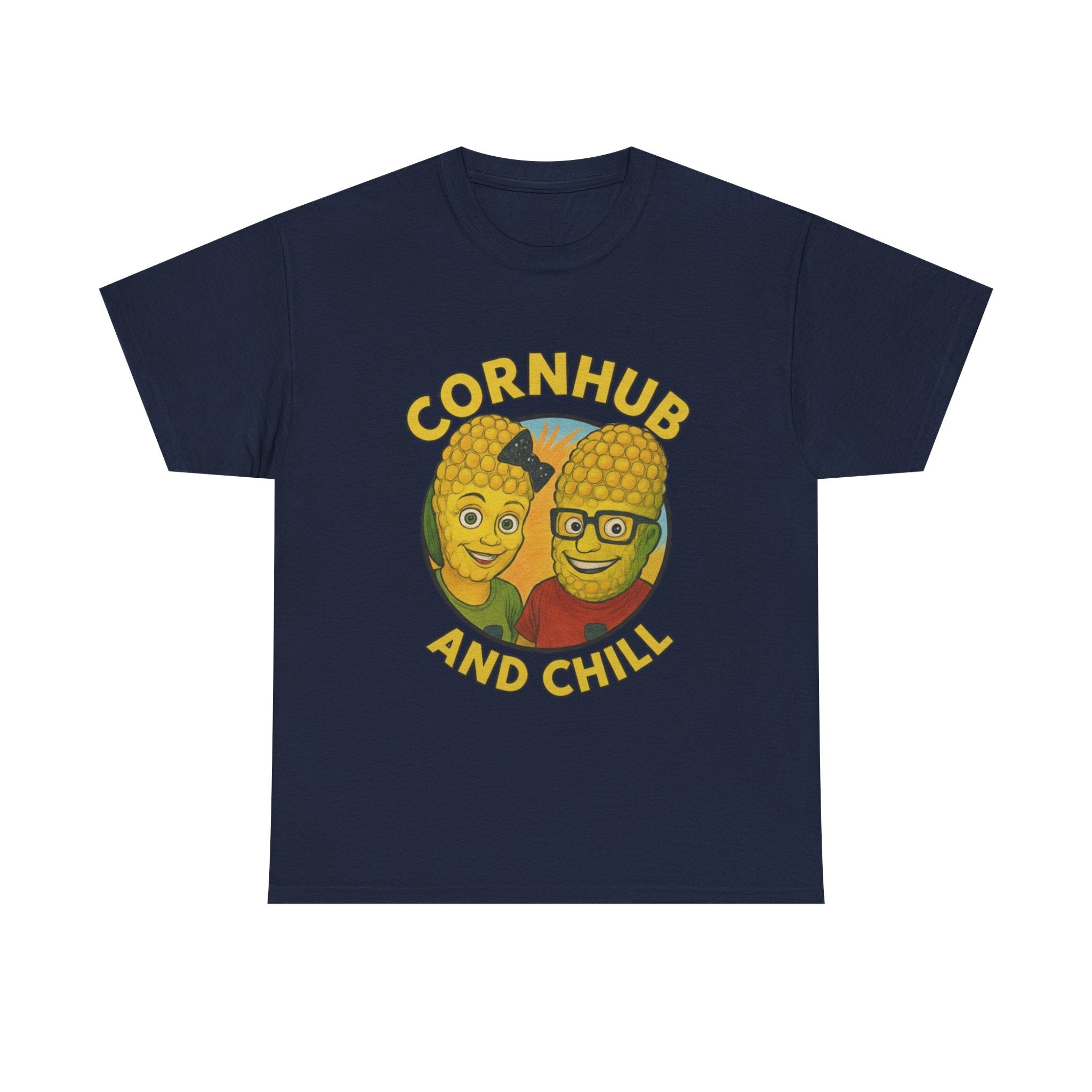 Cornhub and Chill Unisex Heavy Cotton Tee