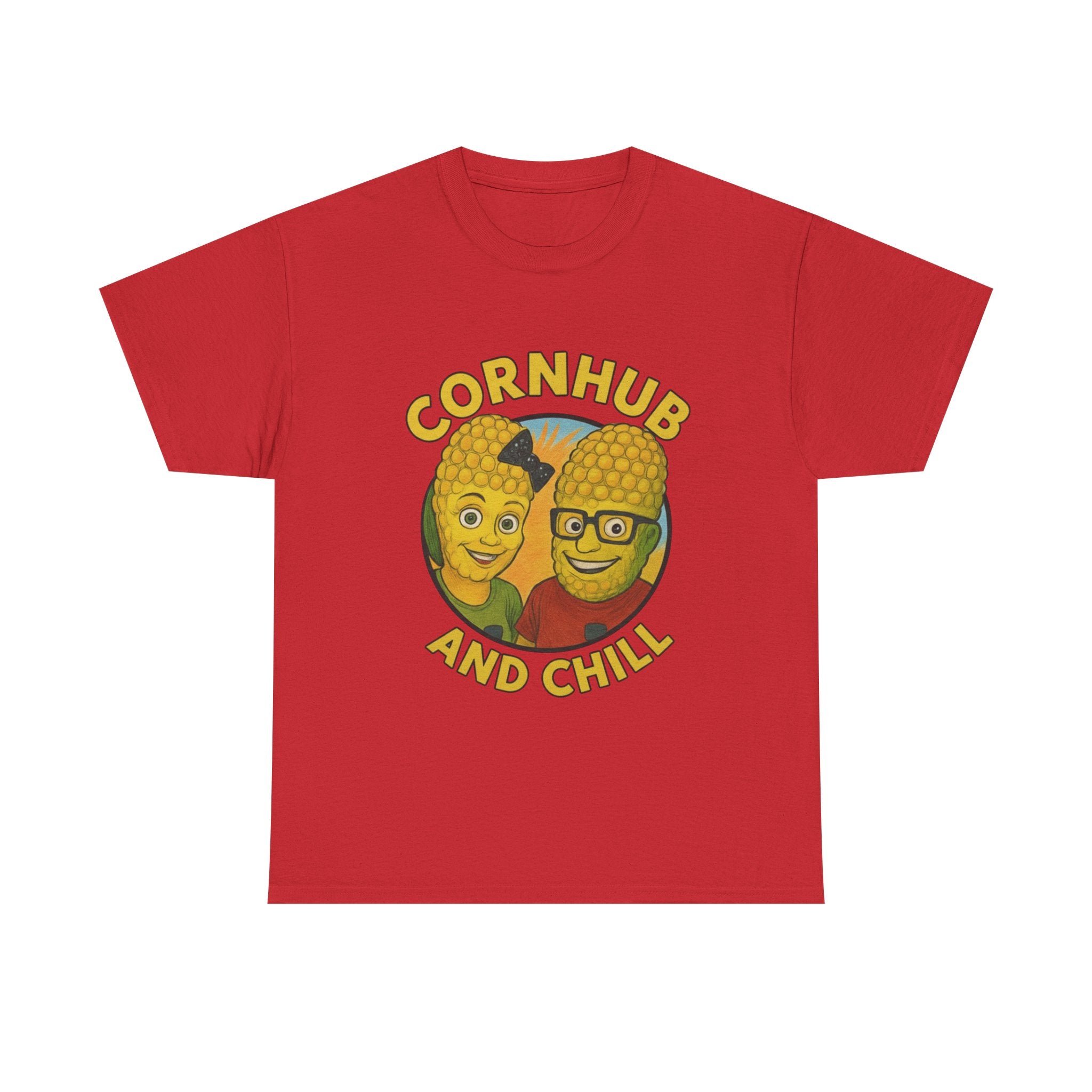 Cornhub and Chill Unisex Heavy Cotton Tee