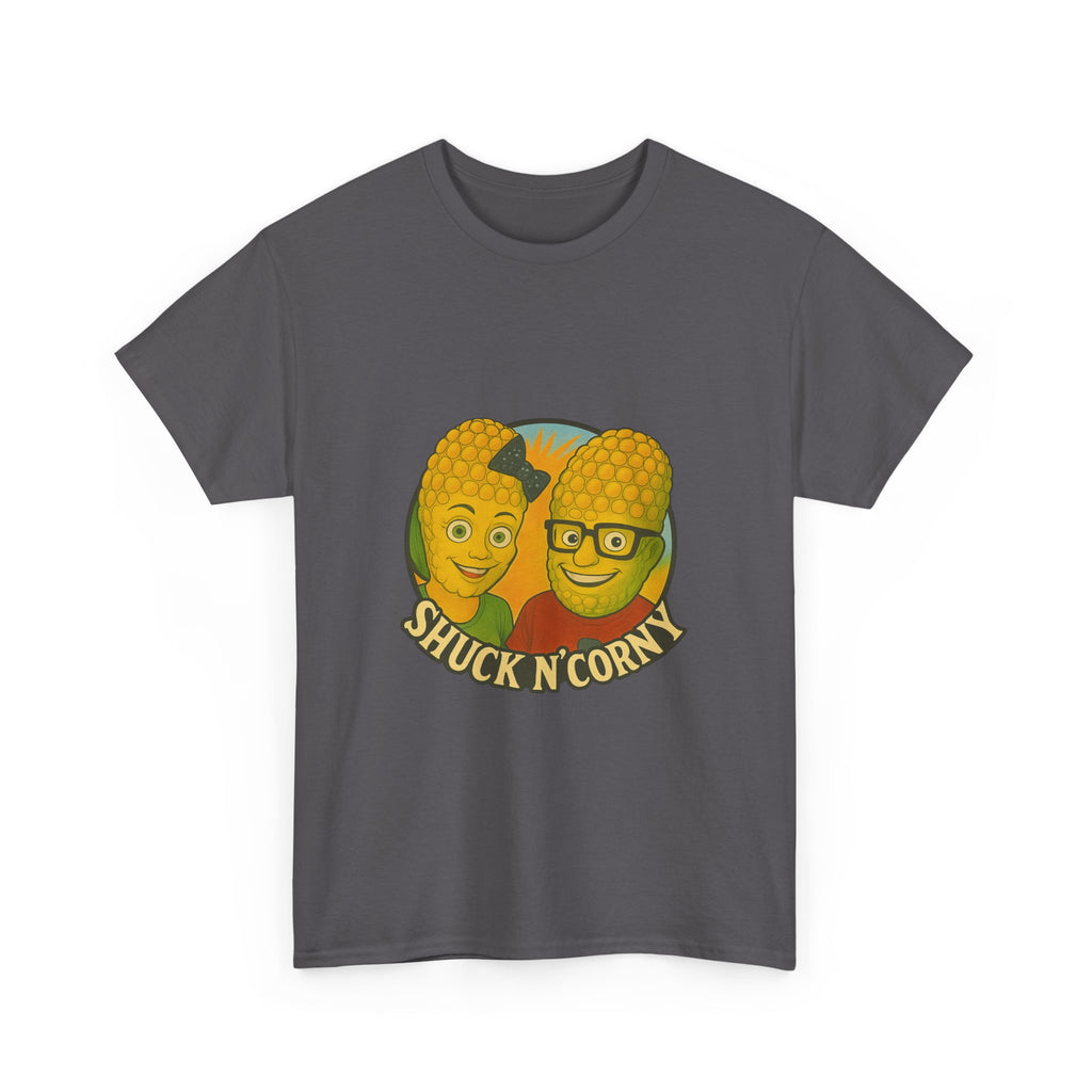 Shuck N' Corny Unisex Heavy Cotton Tee - Fun and Quirky Graphic Shirt
