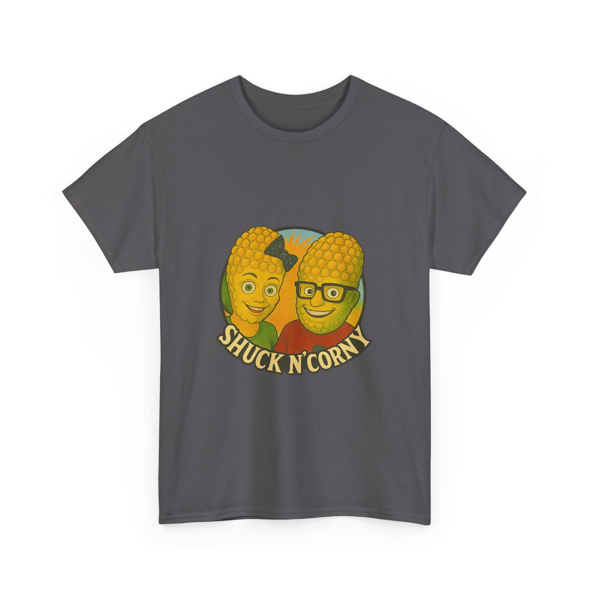 Shuck N' Corny Unisex Heavy Cotton Tee - Fun and Quirky Graphic Shirt