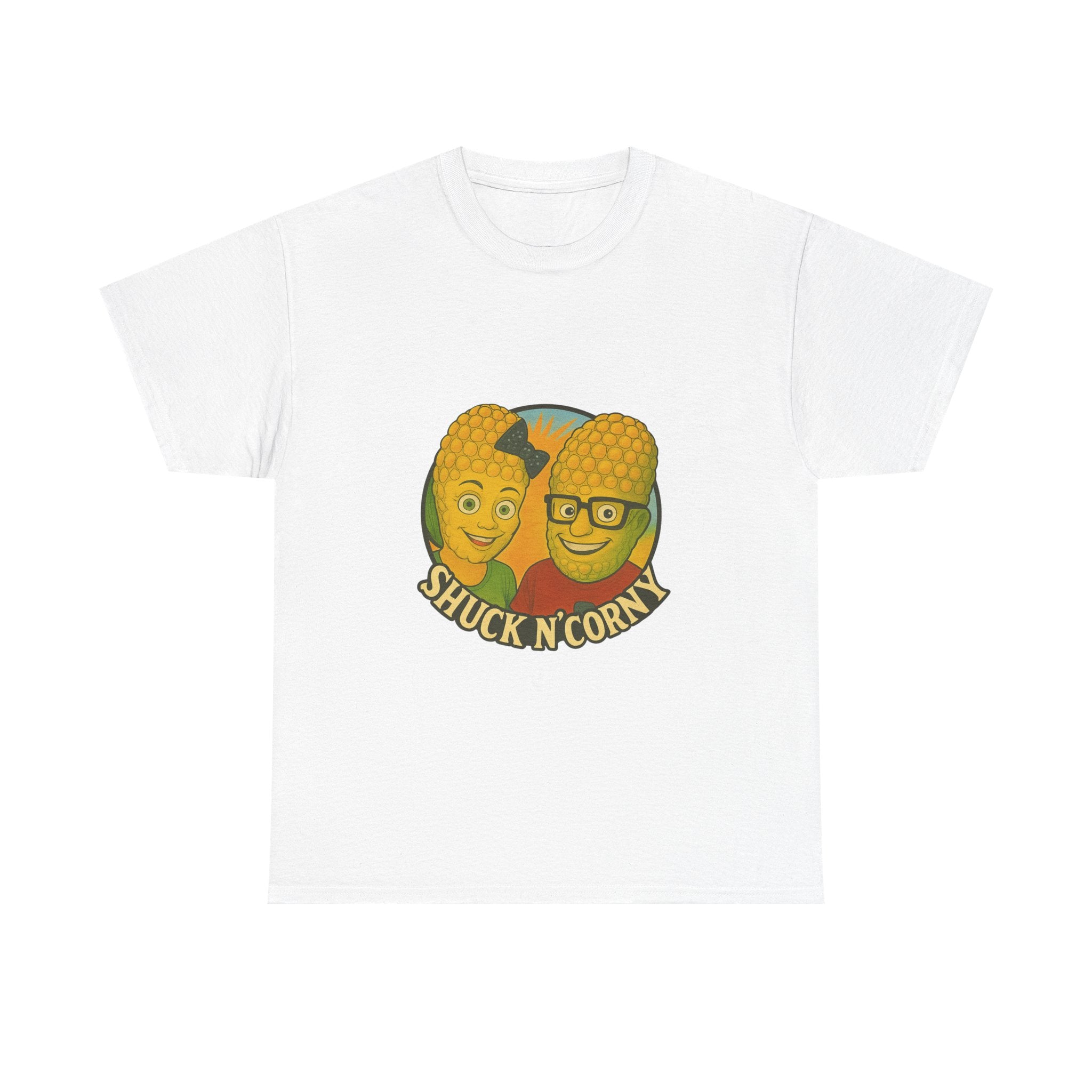 Shuck N' Corny Unisex Heavy Cotton Tee - Fun and Quirky Graphic Shirt